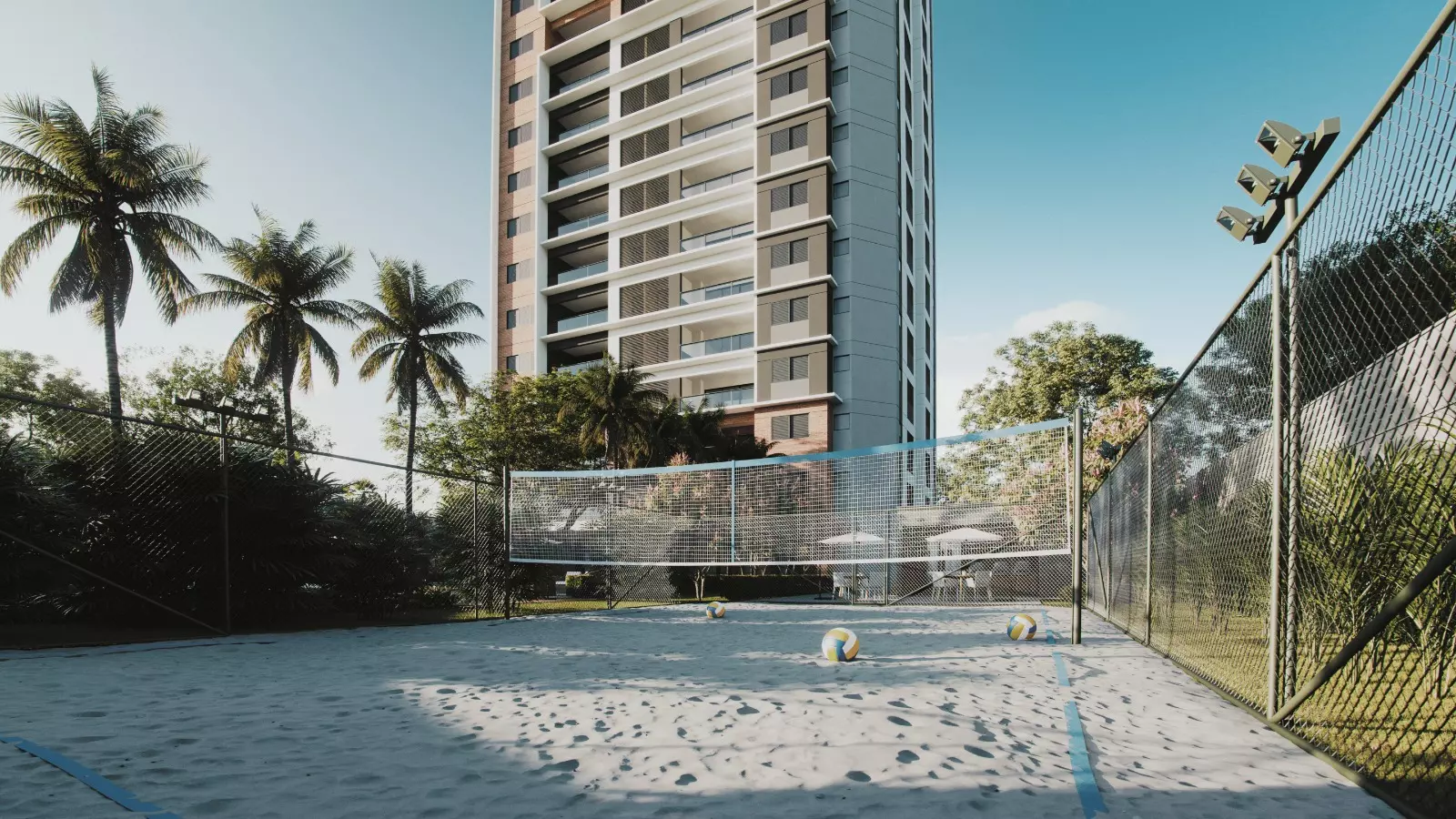 Quadra de beach tennis